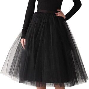 WDPL Adult A-line Tulle Skirt Bridesmaid Petticoat Tutu for Women